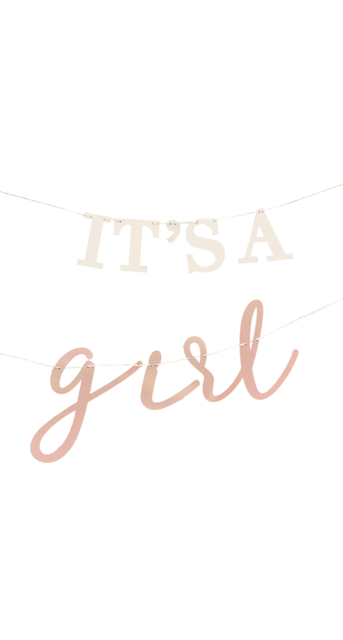 It's a Girl Baby Shower Bunting - 1.5m