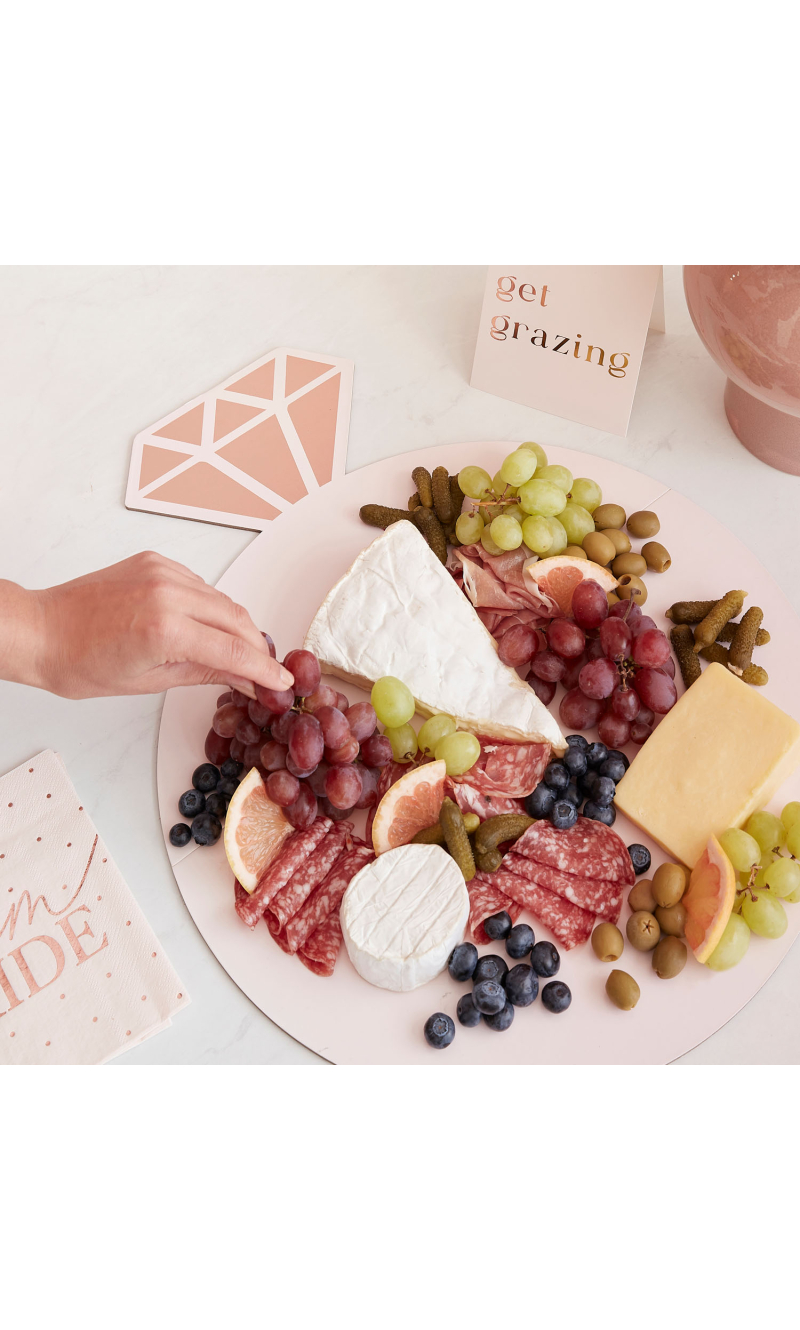 Rose Gold and Pink Engagement Ring Grazing Board Kit - 50cm x 39cm
