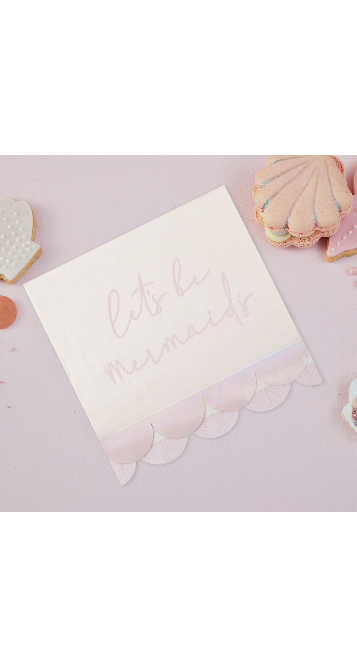 Let's Be Mermaids Napkins 16.5cm x 16.5cm - 16pk