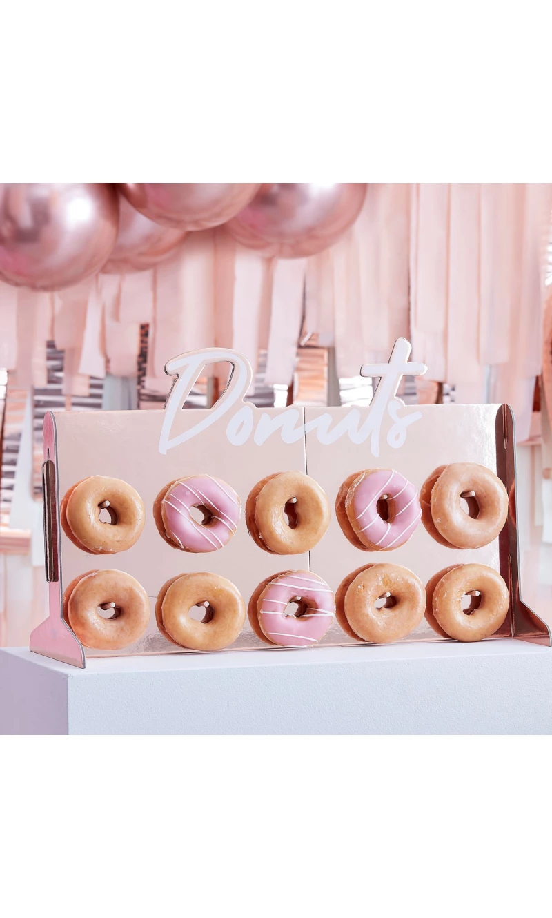 Rose Gold Foiled Donut Wall -  55cm x 35cm