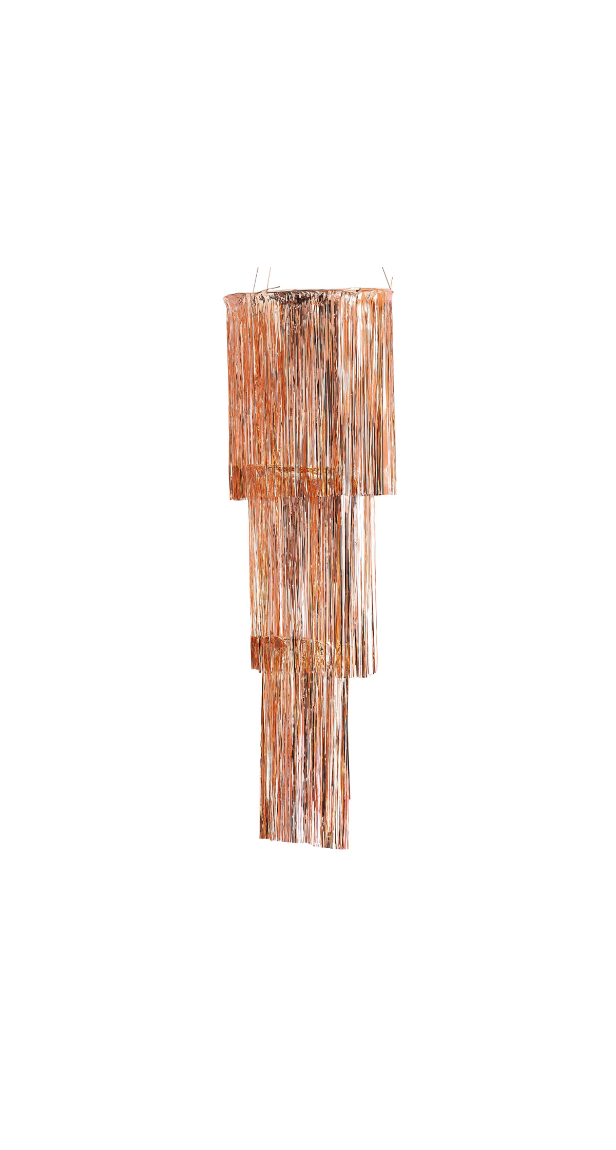 Rose Gold Fringe Chandelier - 130cm x 40cm
