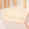 Peach & Gold Happy Birthday Paper Napkins - 16pk
