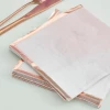 Reactive Glaze Pink & Rose Gold Napkins - 16pk