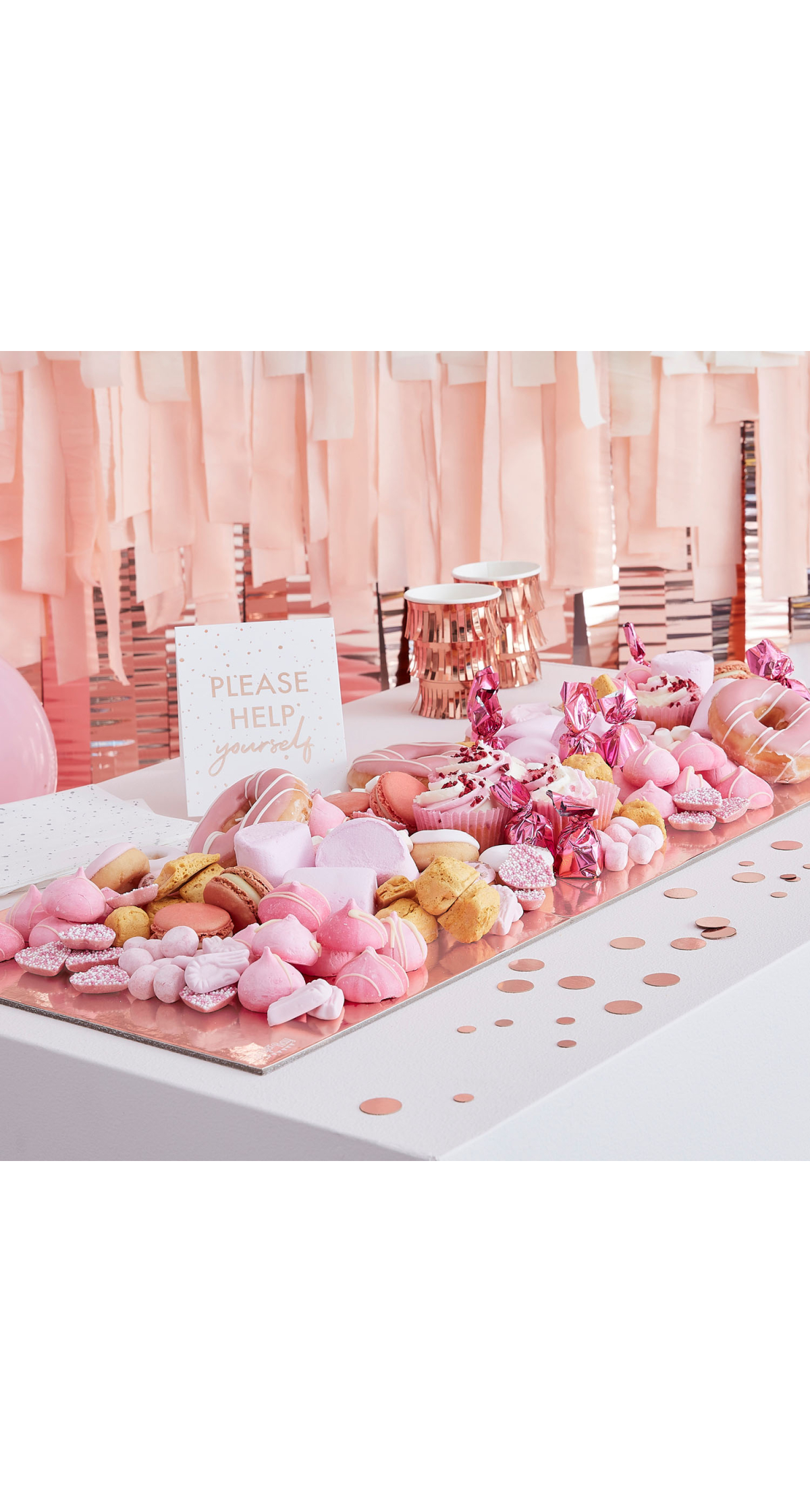 Rose Gold Food Grazing Board Table Kit