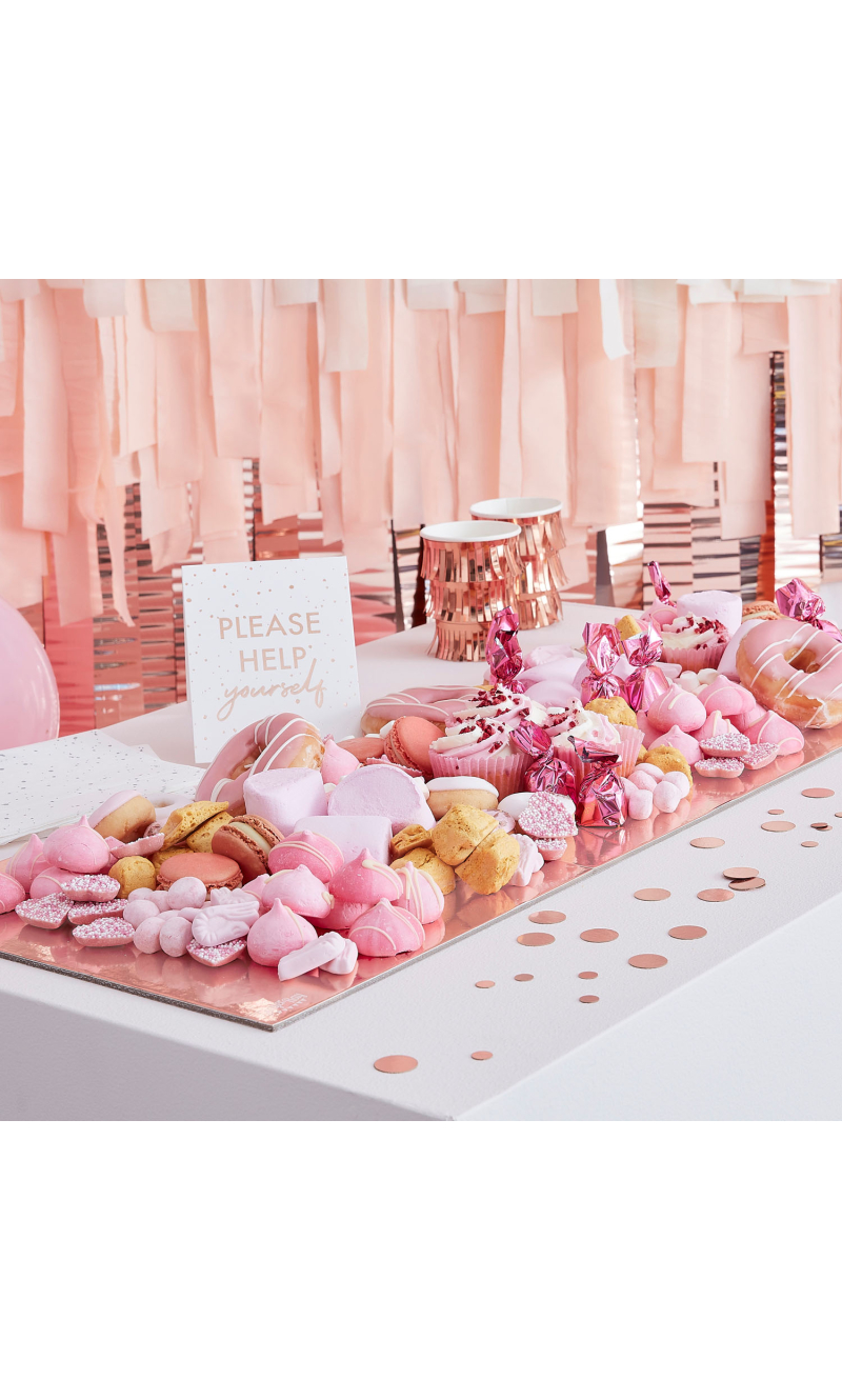 Rose Gold Food Grazing Board Table Kit
