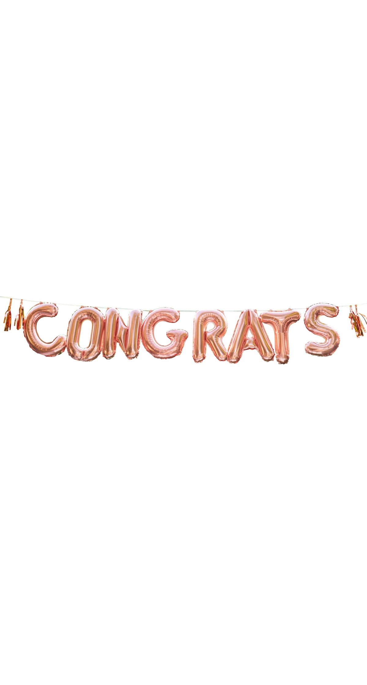 Congrats Rose Gold Congratulations Foil Balloon Bunting