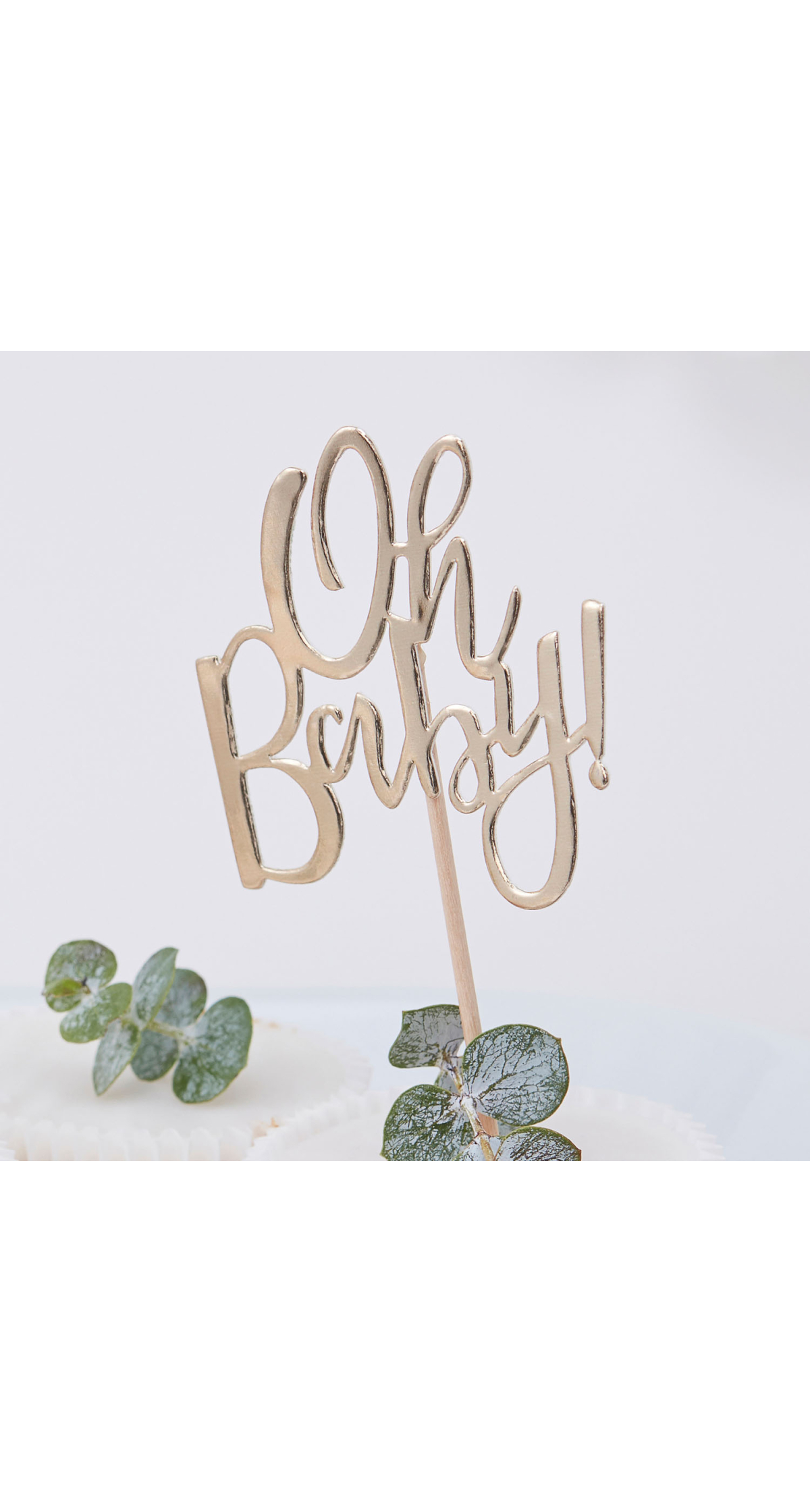Oh Baby! Baby Shower Cupcake Toppers - 12pk