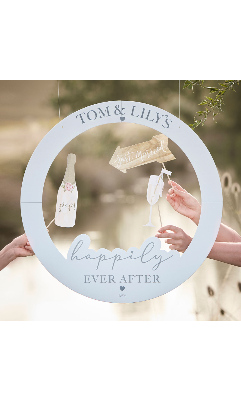 Customisable Wedding Photo Booth Frame - 68cm x 68cm
