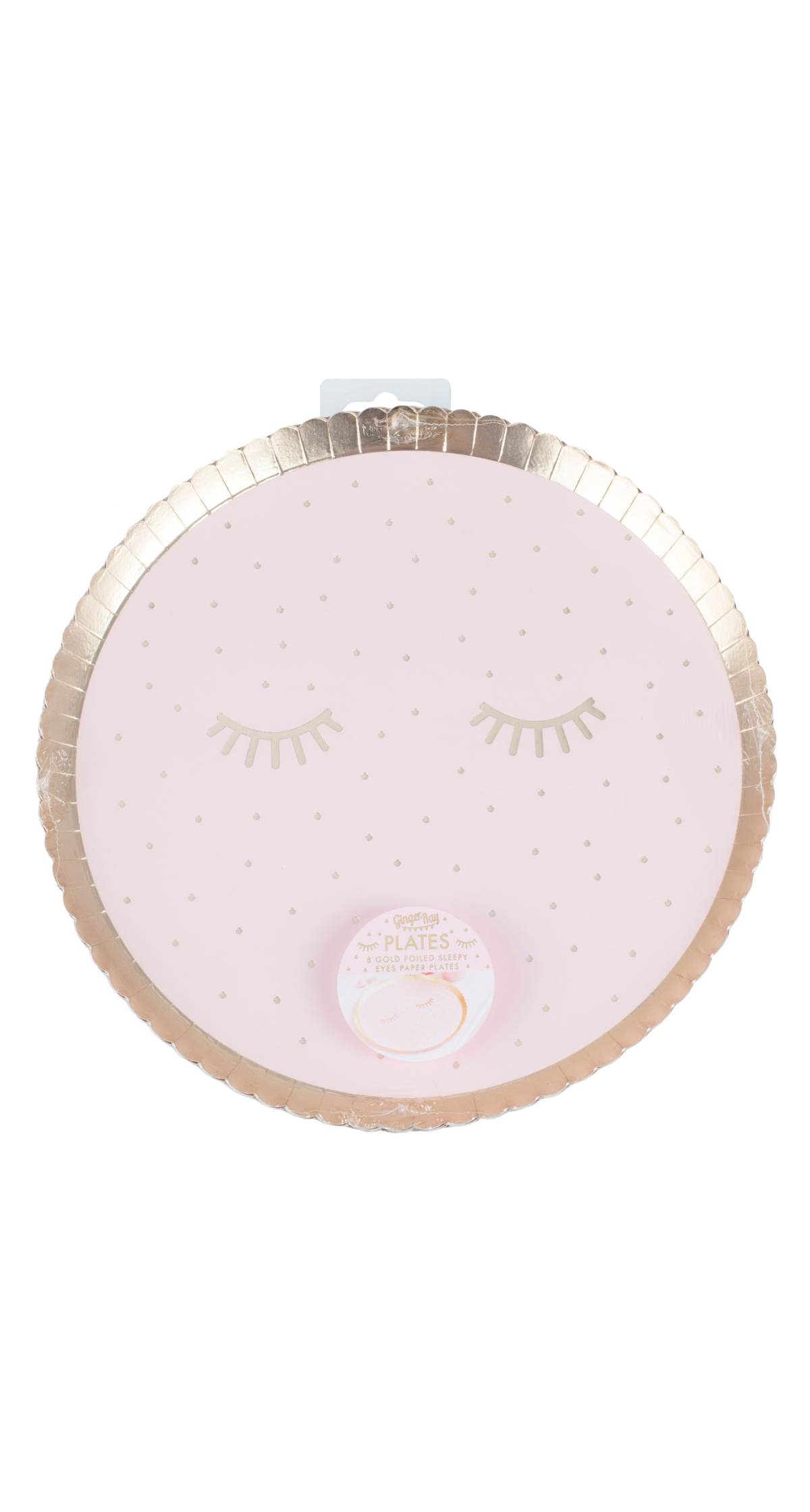 Pink Pamper Party Paper Plates 21.5cm - 8pk