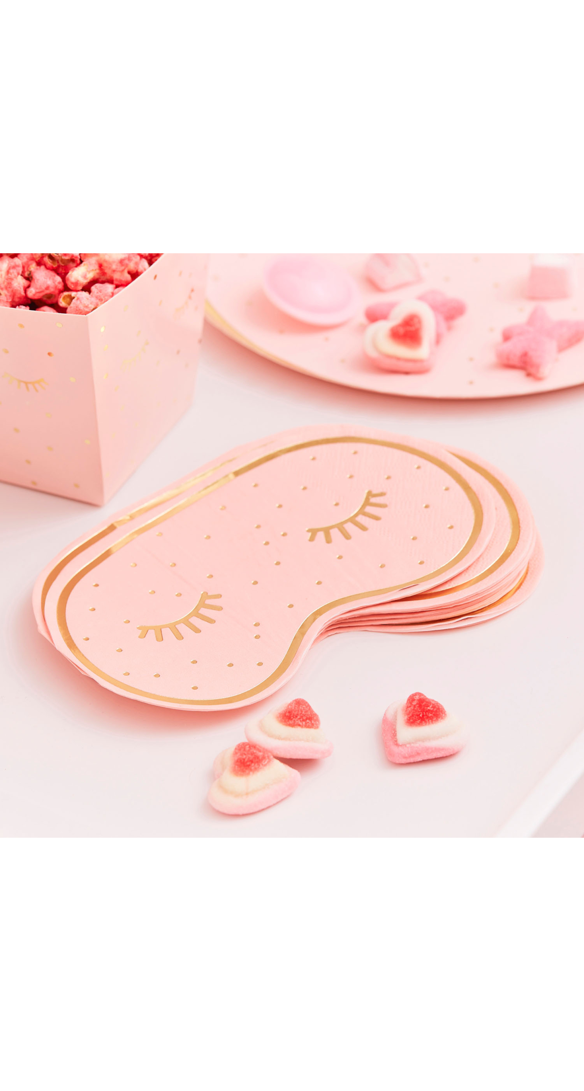 Pink Pamper Party Paper Napkins 16cm x 10cm - 16pk