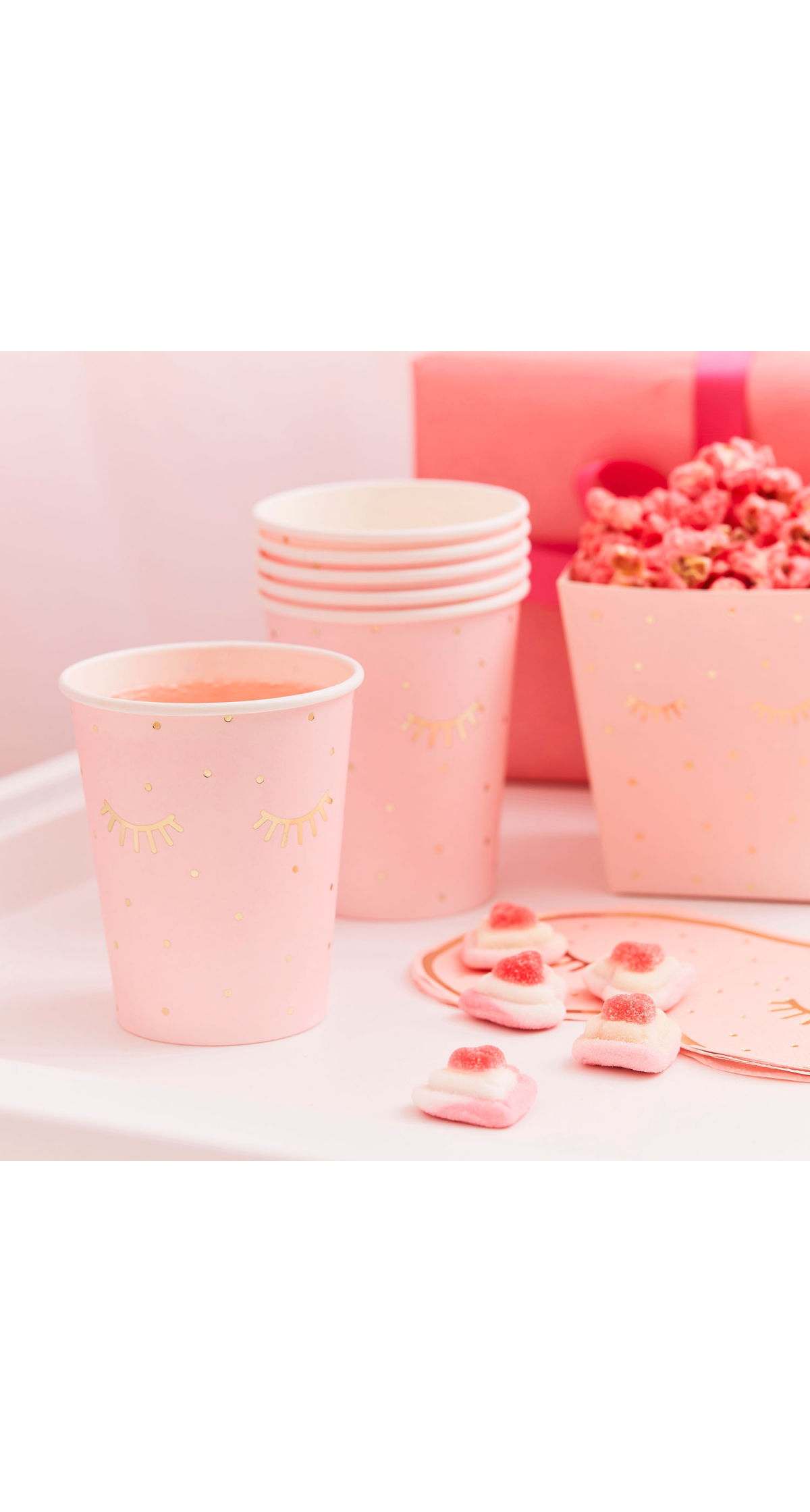 Pink Pamper Party Paper Cups - 8pk
