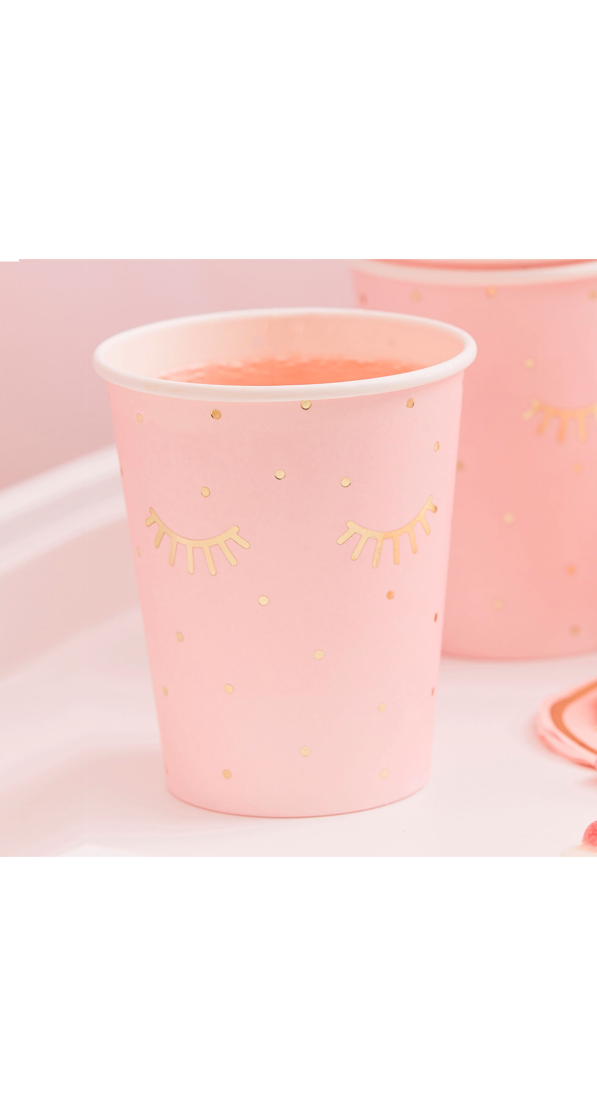 Pink Pamper Party Paper Cups - 8pk