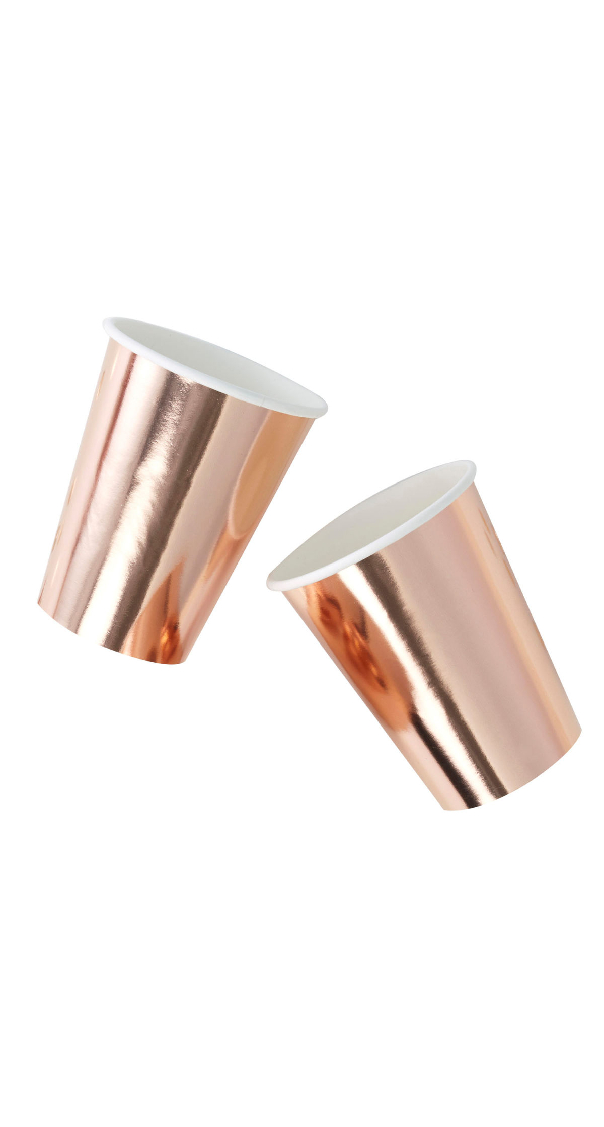 Rose Gold Paper Cups - 8pk