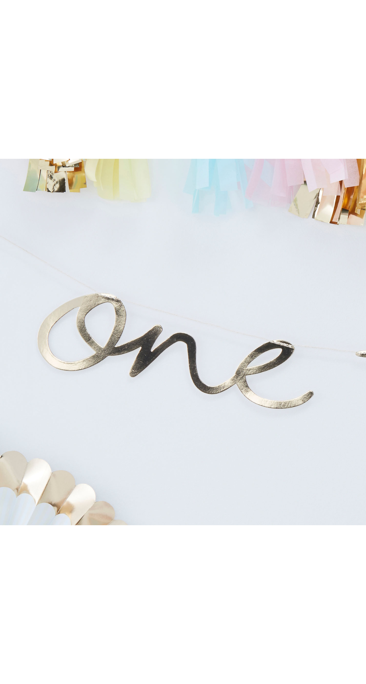 Gold One Today First Birthday Bunting - 1.5m