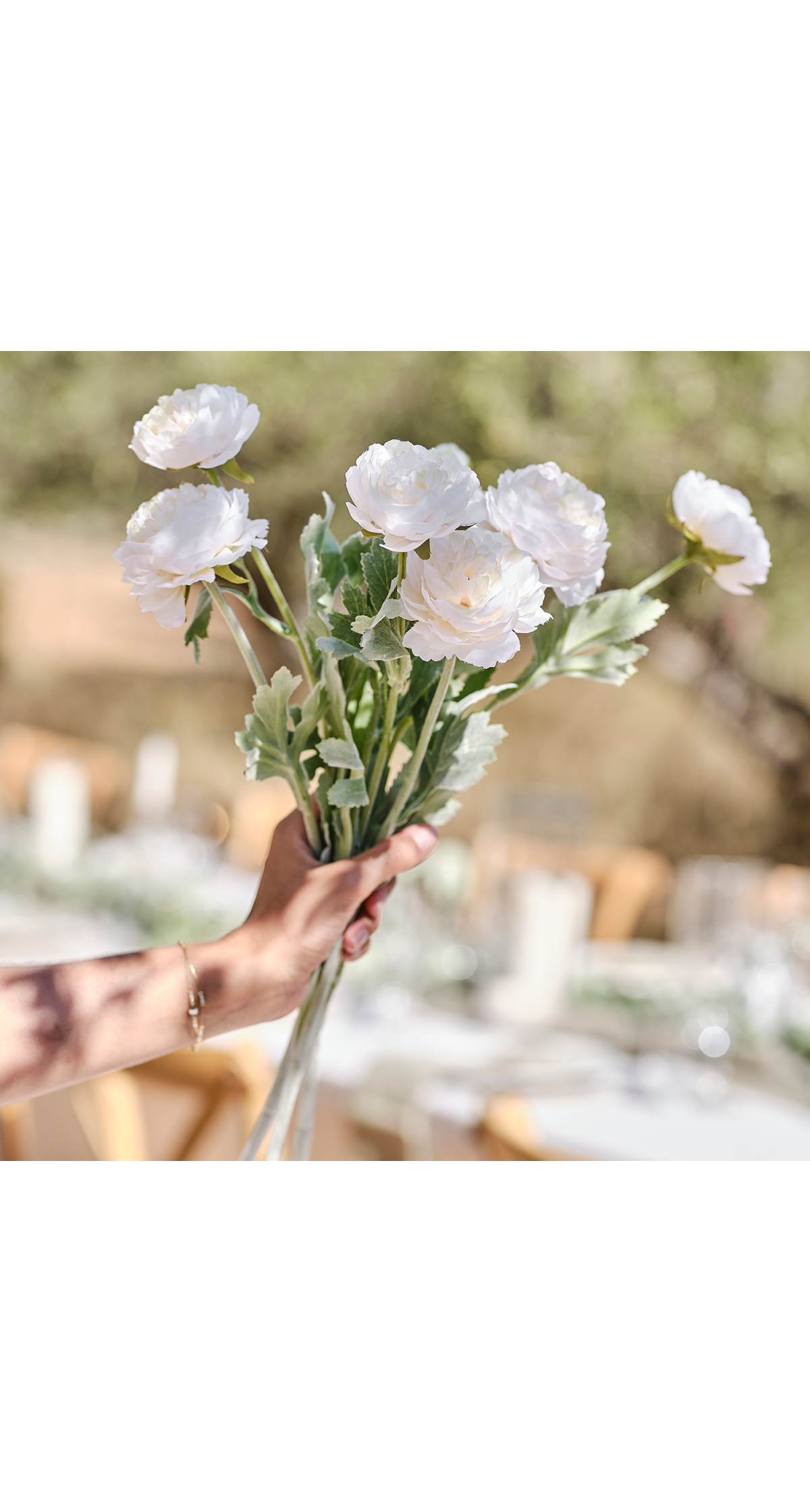 Ranunculus Artificial Foliage Stems 45cm - 3pk