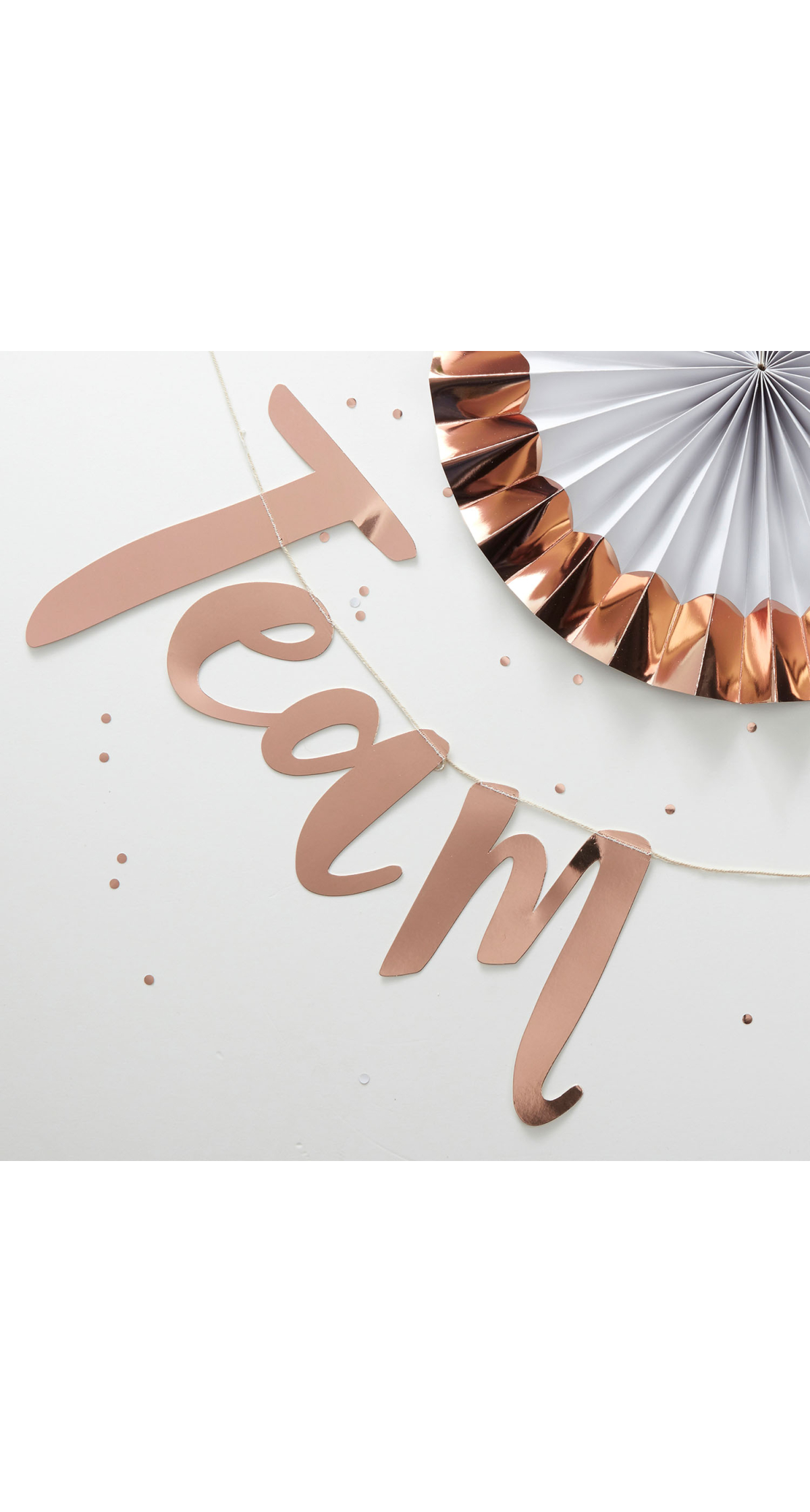 Team Bride Rose Gold Hen Party Bunting Banner - 1.5m
