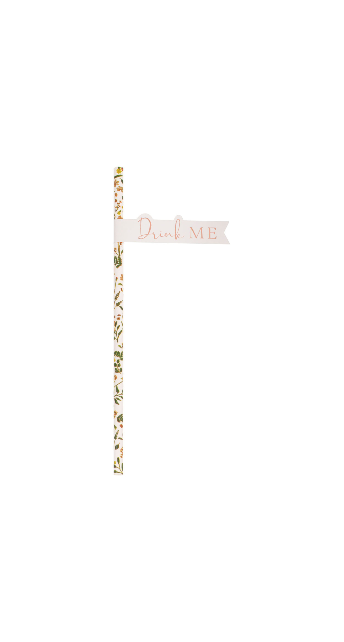 Tea Party Flag Paper Straws - 20pk