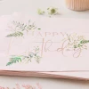 Floral Pink Happy Birthday Napkins 16.5cm x 16.5cm - 16pk