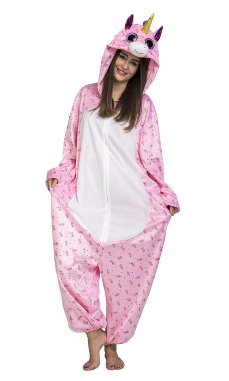 Cool Big Eyes Pink Unicorn - Adult Size Medium / Large