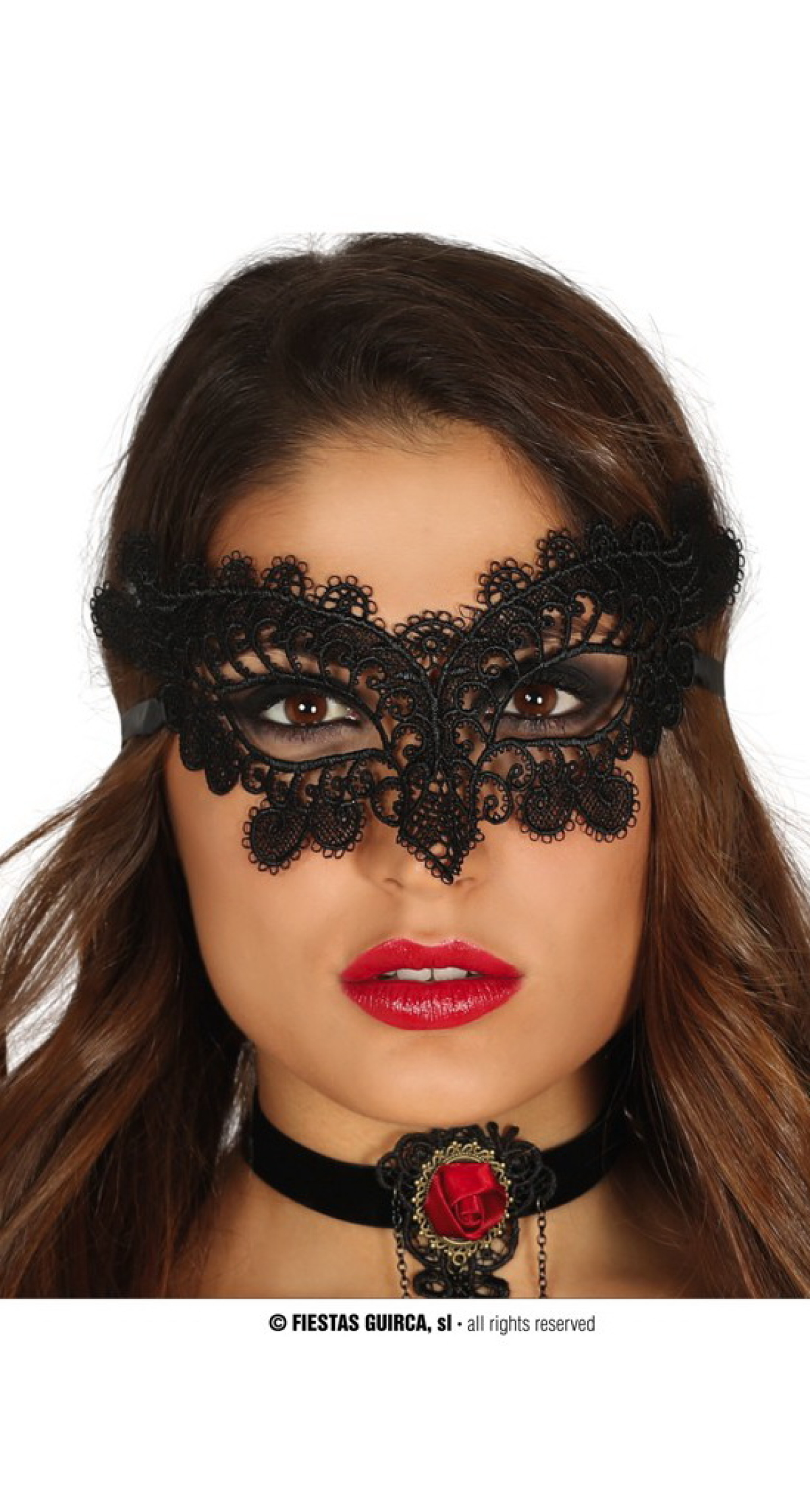 Embroidered Black Mask