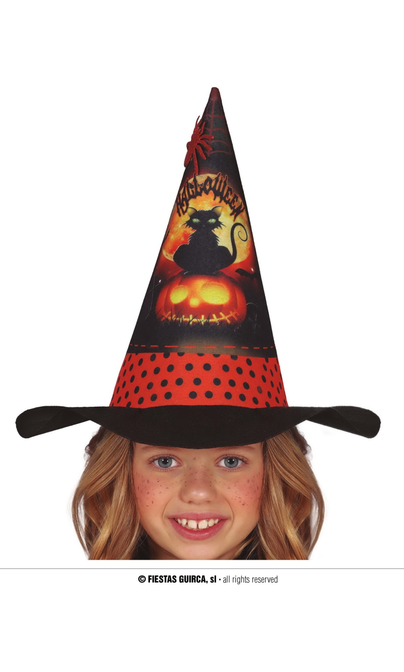 Orange Witch Hat - Child One Size
