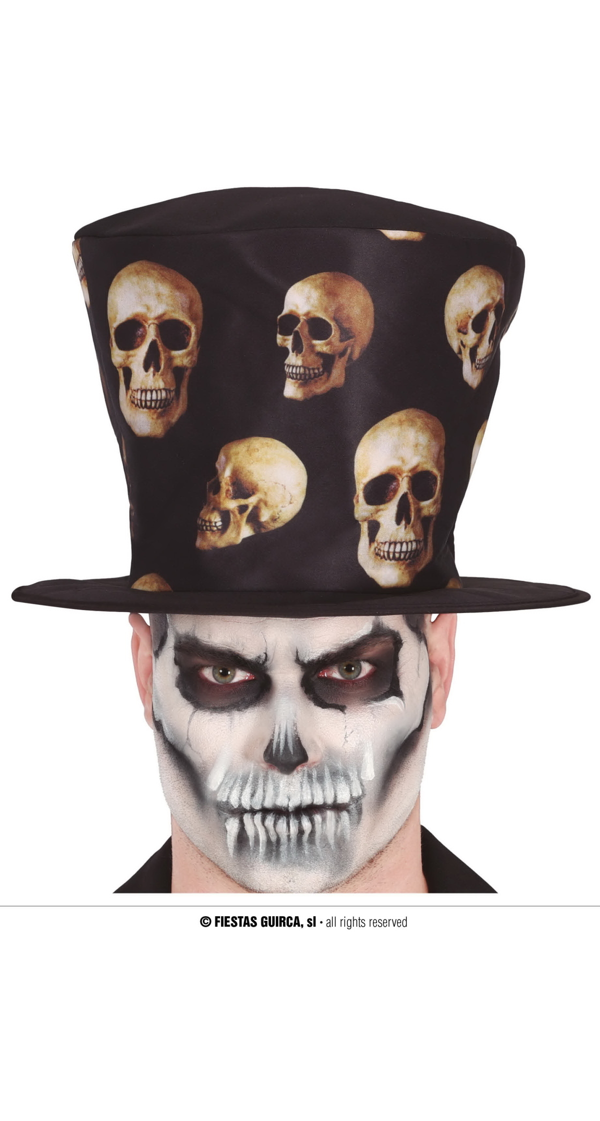 Skulls Top Hat - Adult One Size