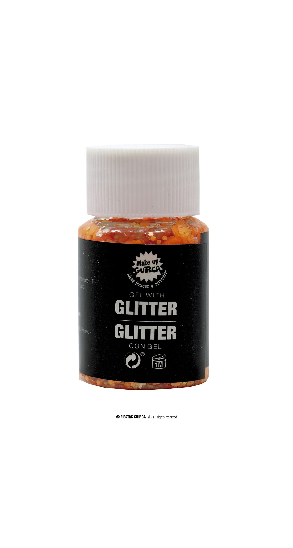 Pot Glitter Gel Orange - 20g