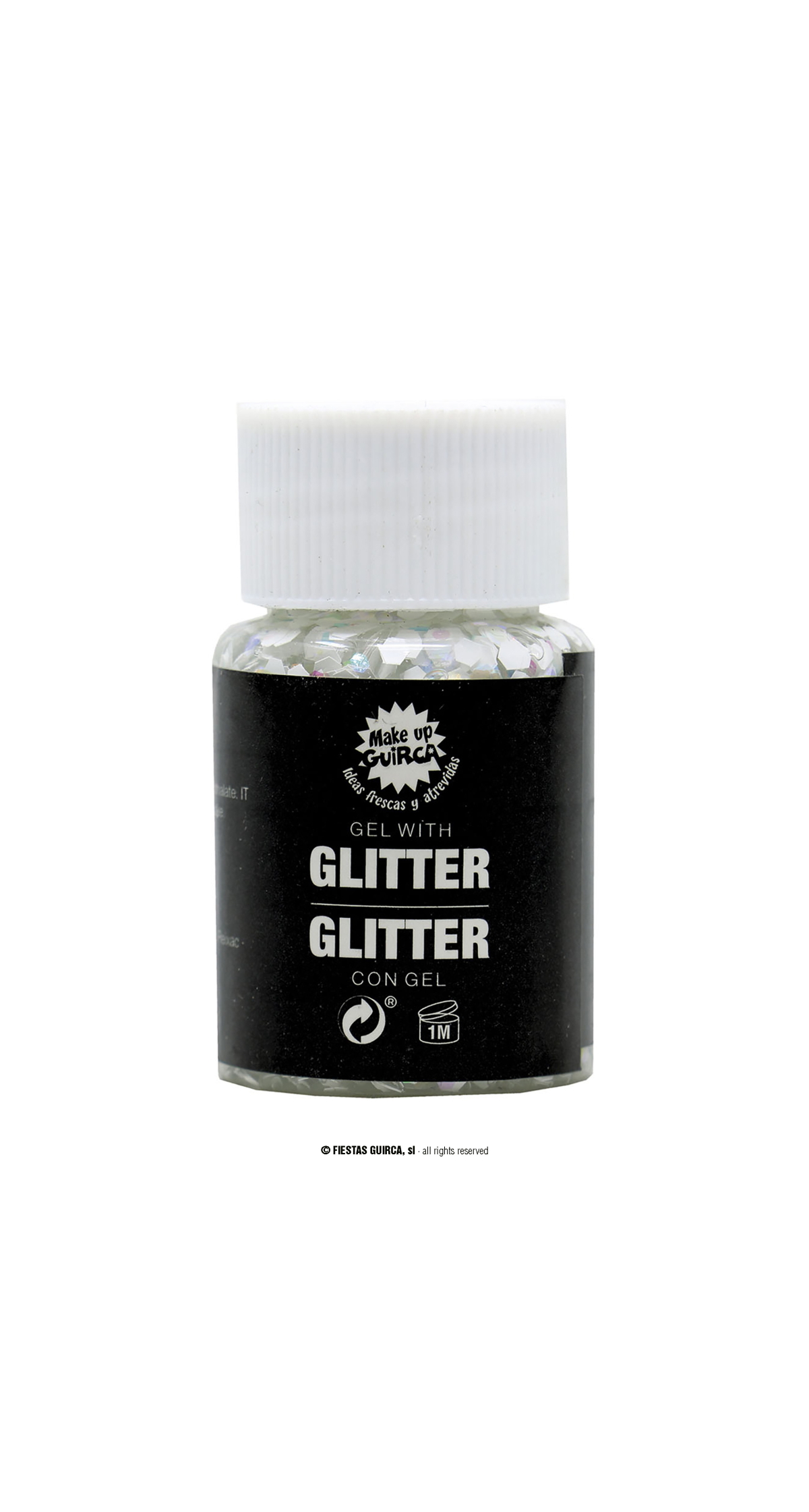 Pot Glitter Gel White - 20g