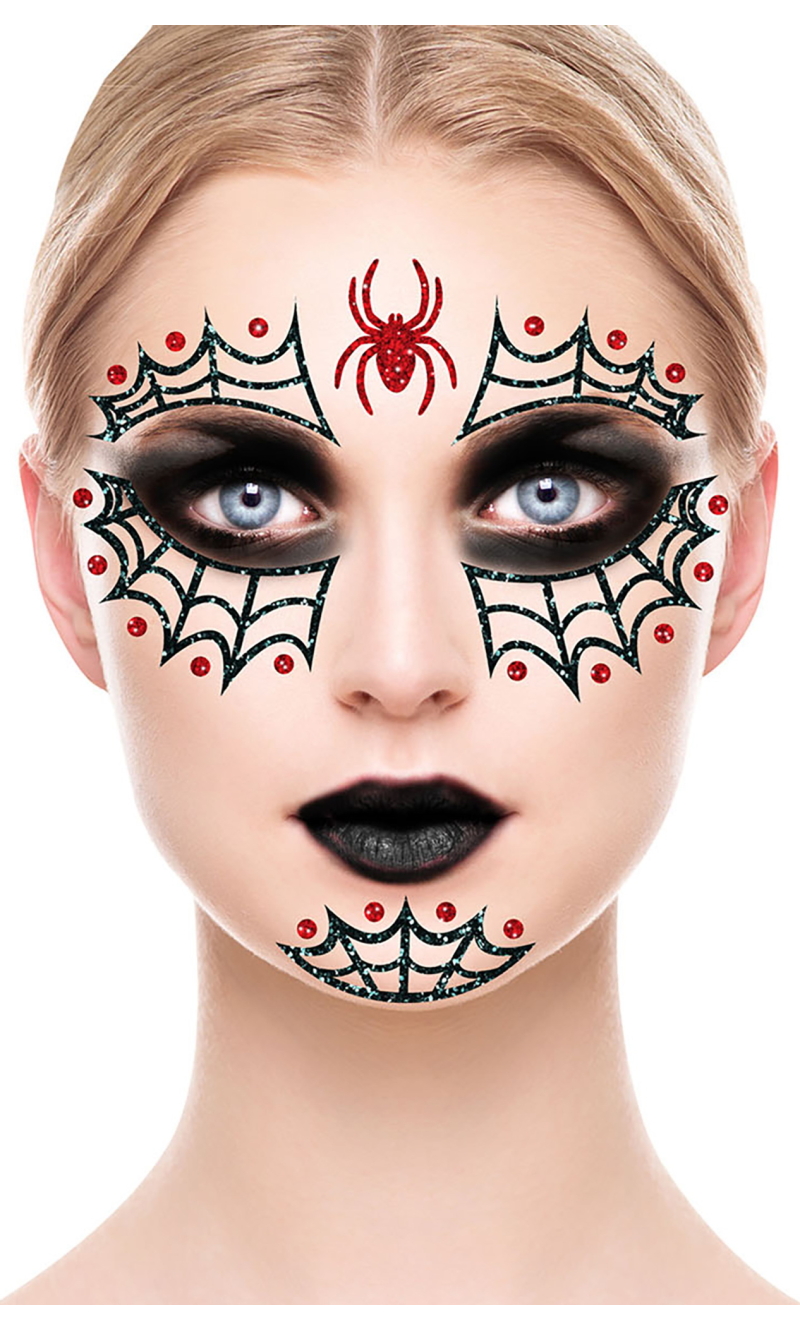 Spider Glitter Face - 20x20cm 