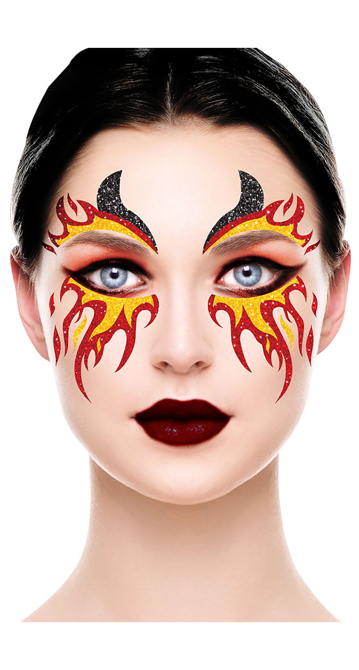 Fire Glitter Face - 20x20cm
