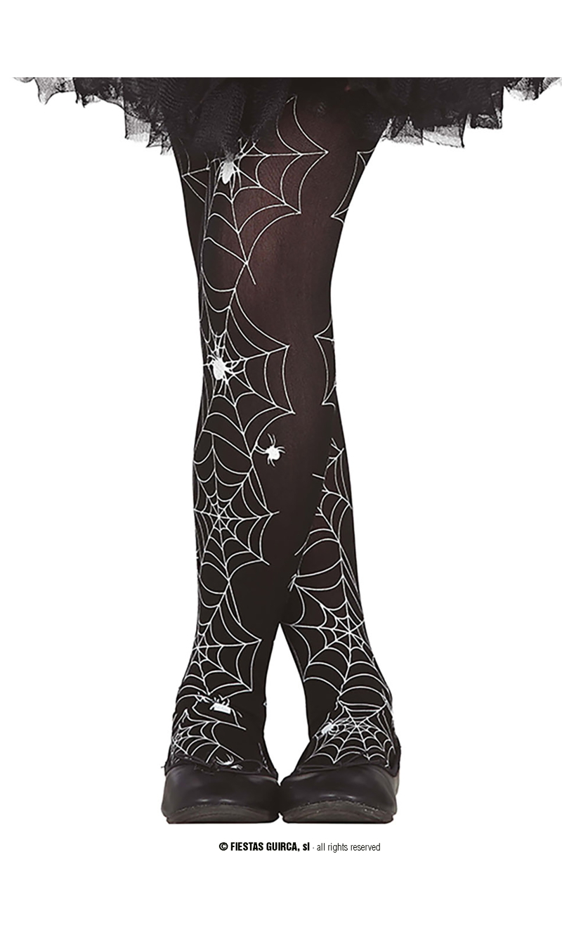 Spider Web Tights - Age 3 to 6 Years