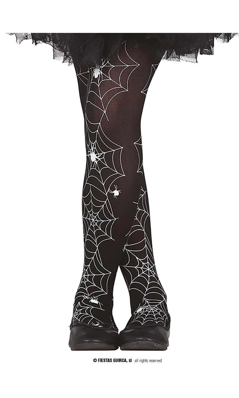 Spider Web Tights - Age 3 to 6 Years