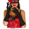 Black Long Gloves 46cm - One Size