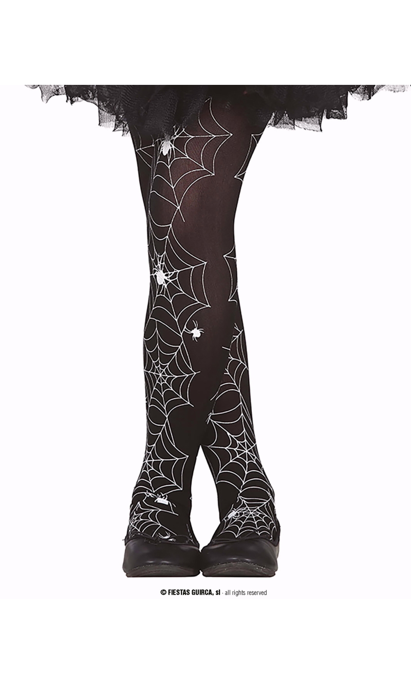 Spider Web Tights - Age 7 to 12 Years