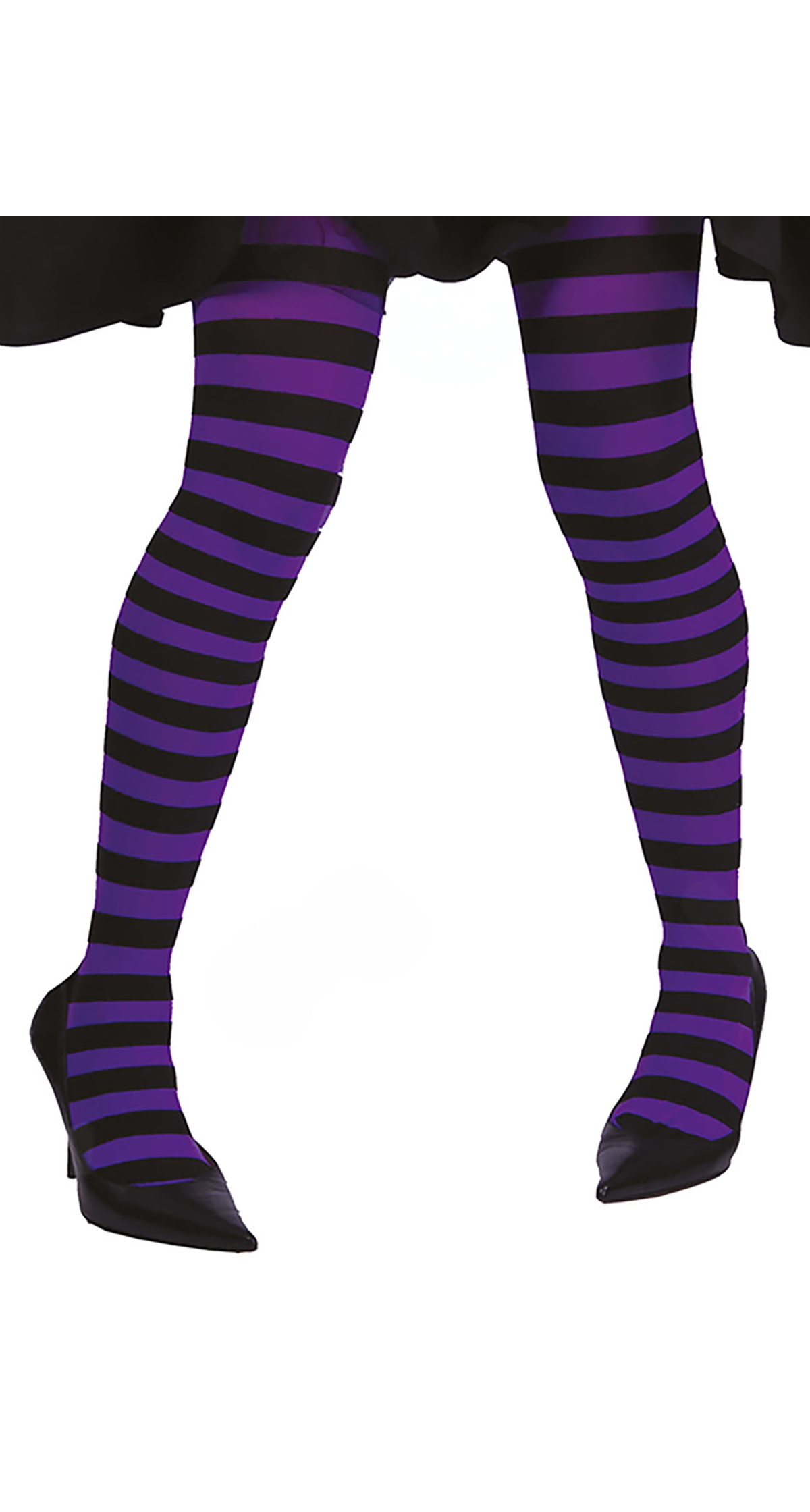 Purple Striped Tights - Adult One Size