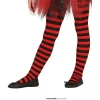 Child Red Striped Tights - Age 3 to 6 Years