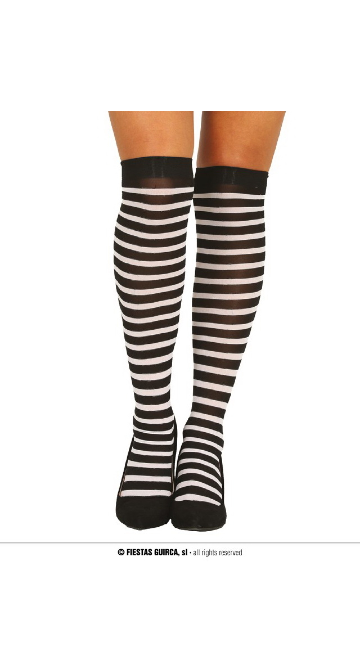 Black-White Striped Stockings