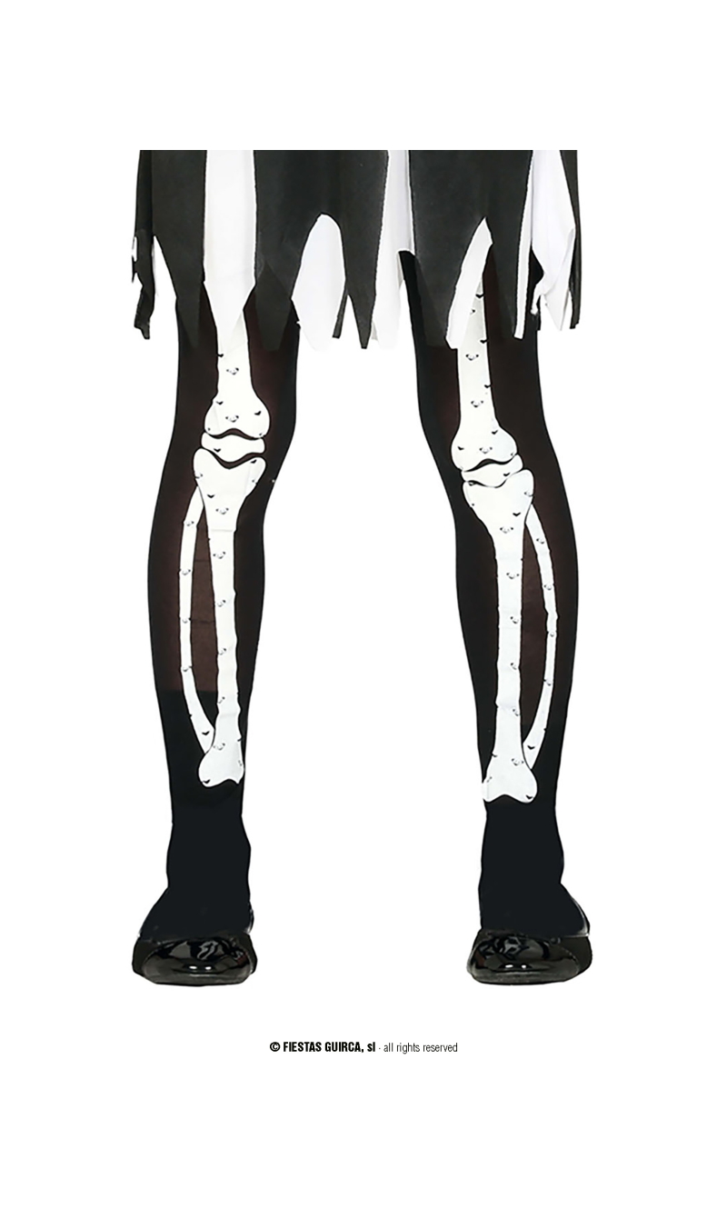 Child Skeleton Tights - 5 to 9 Years