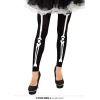 Pantyhose Black with Skeleton Print