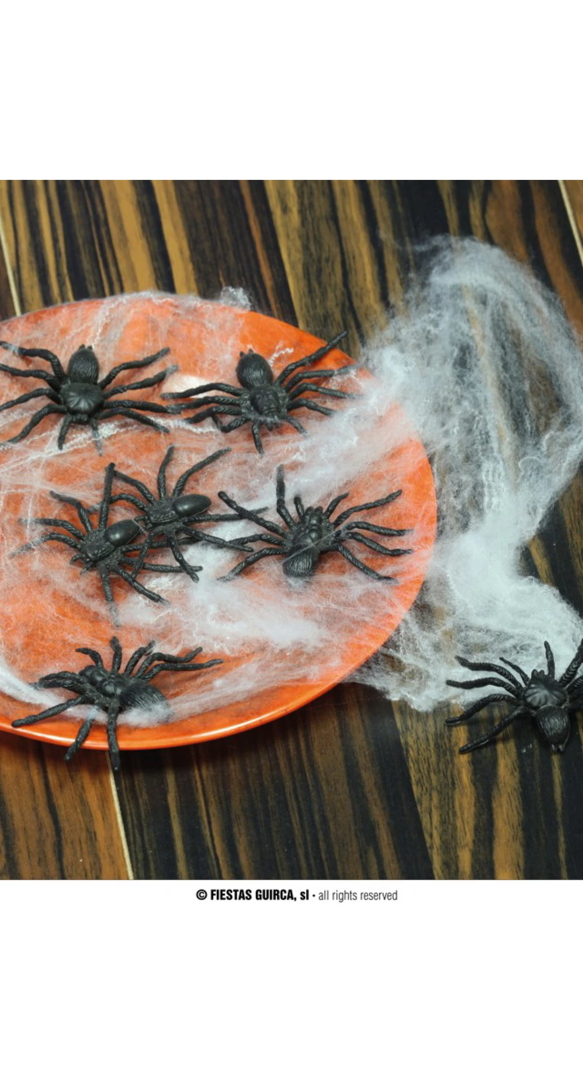 Spiders Black Plastic - 8pk