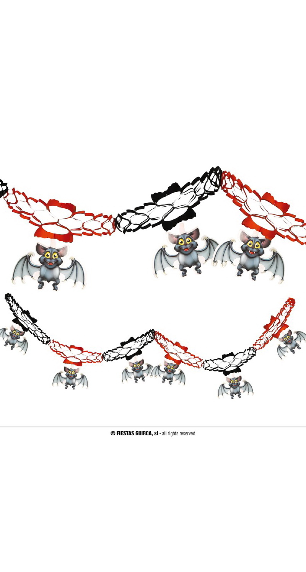 Halloween Cuty Bat Garland 15 x 200xm
