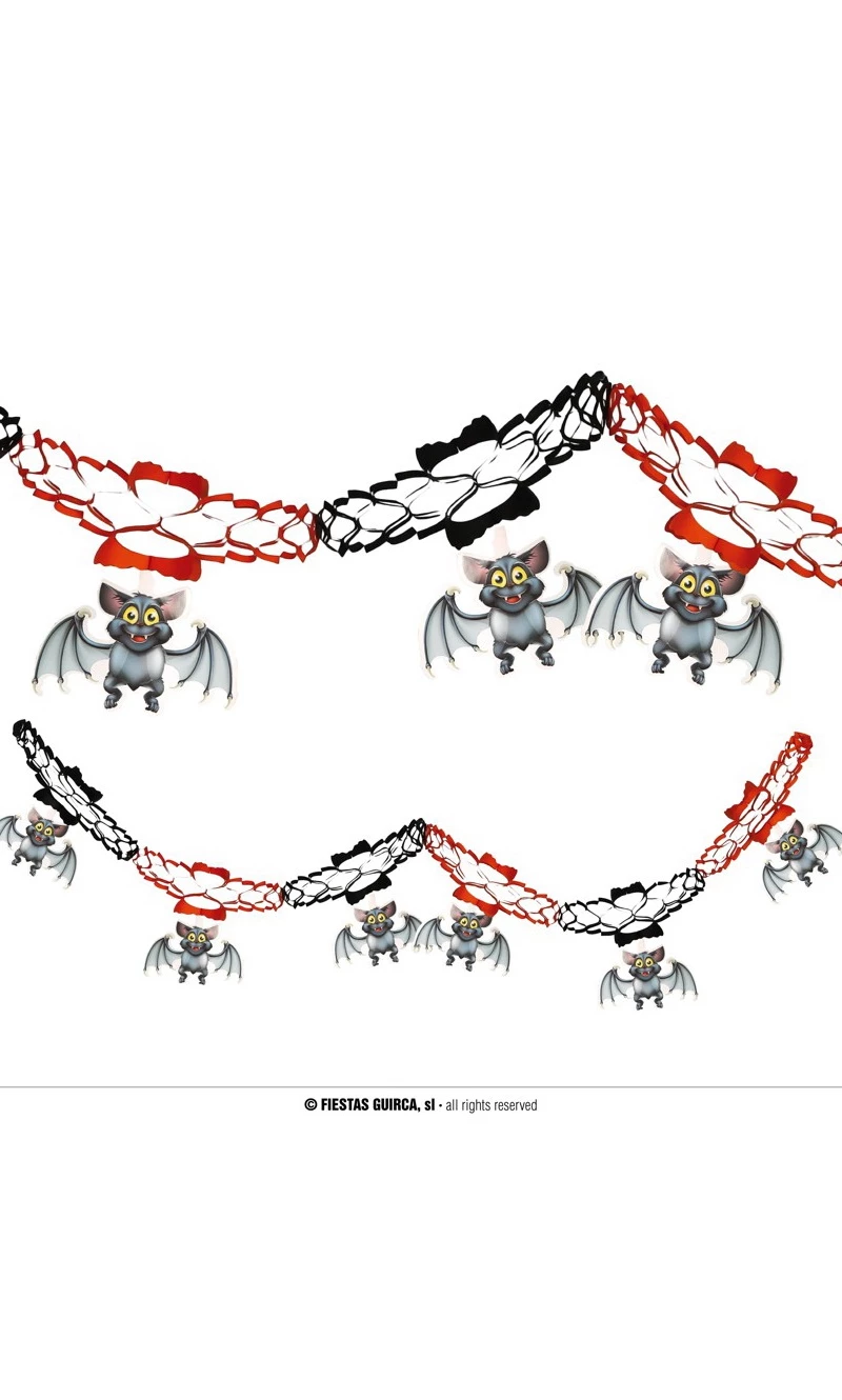Halloween Cuty Bat Garland 15 x 200xm