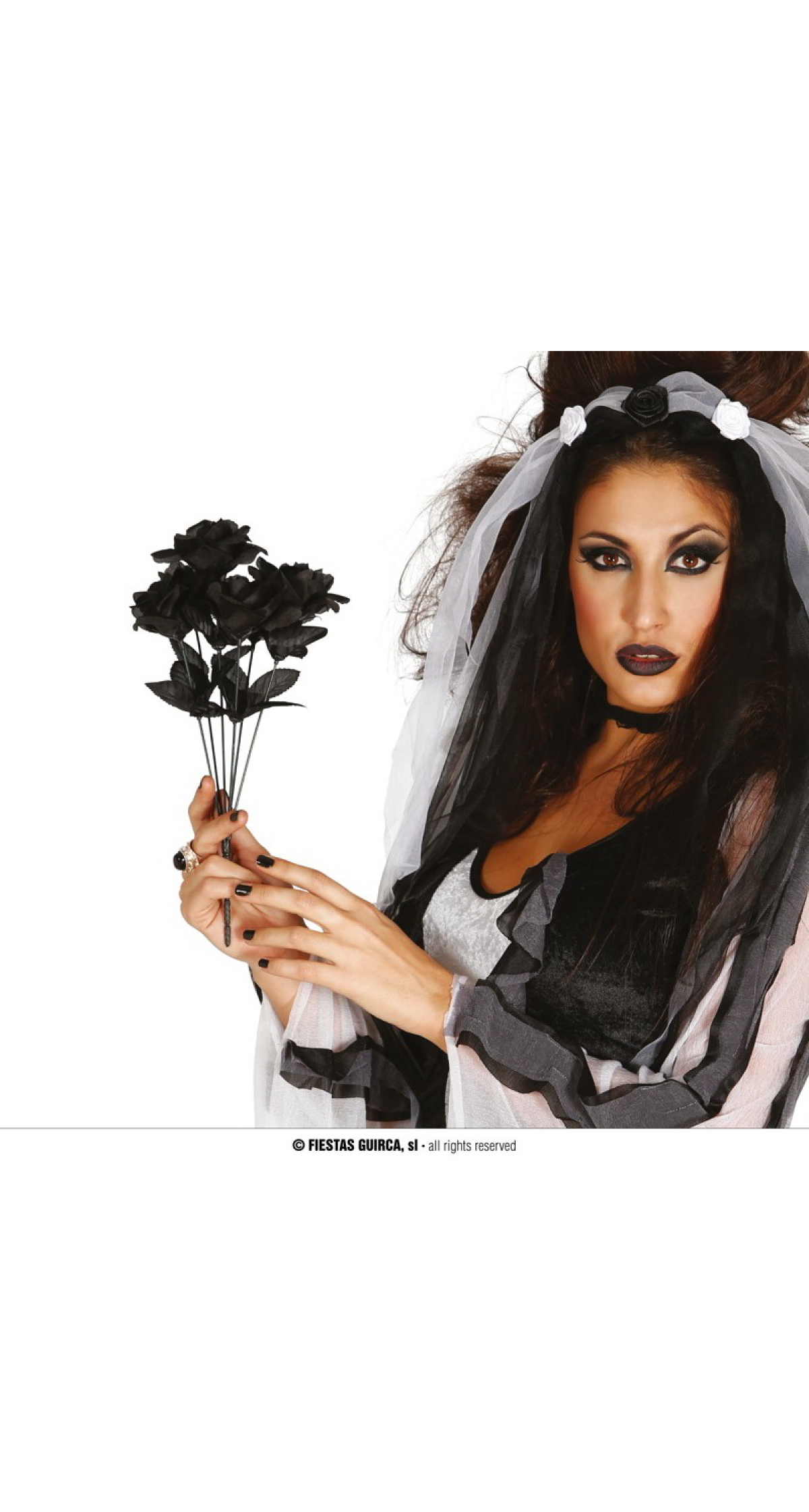 Black Roses Bouquet - 35cm