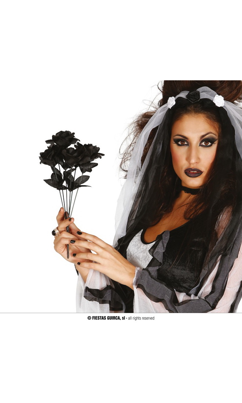 Black Roses Bouquet - 35cm