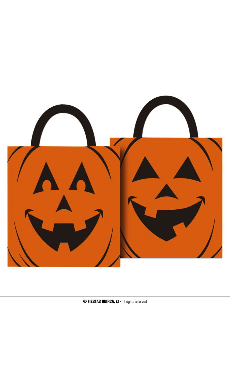 Trick or Treat Pumpkin Bag (Assorted Designs) - 38cm x 35cm