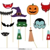 Halloween Photo Booth Set - 12pcs