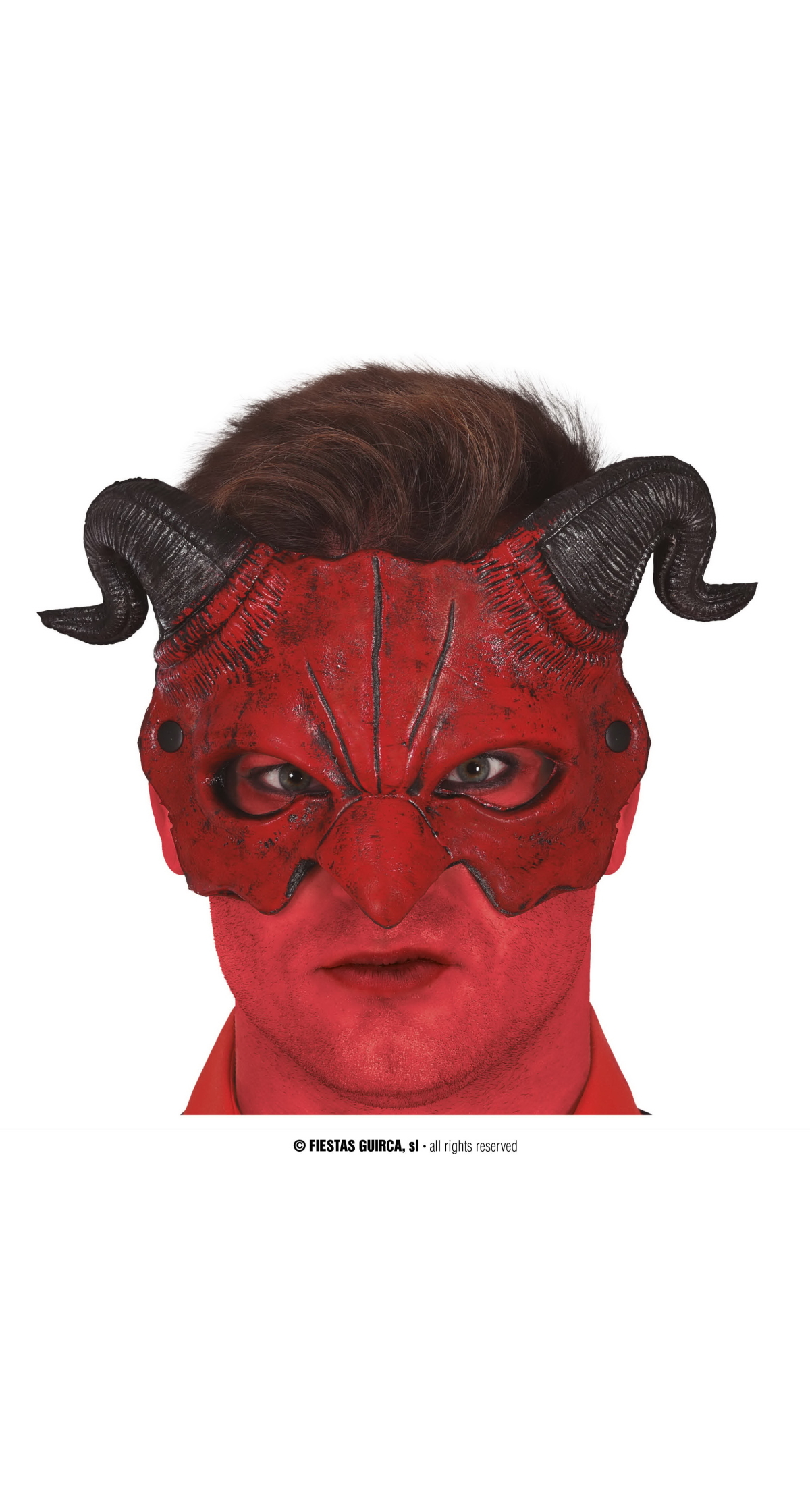 Half Mask Demon - Adult One Size