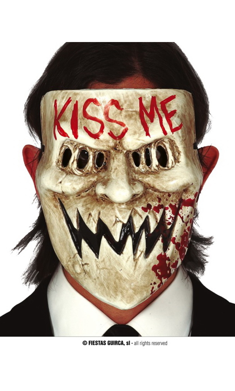 Kiss Me Purge Mask - Adult One Size