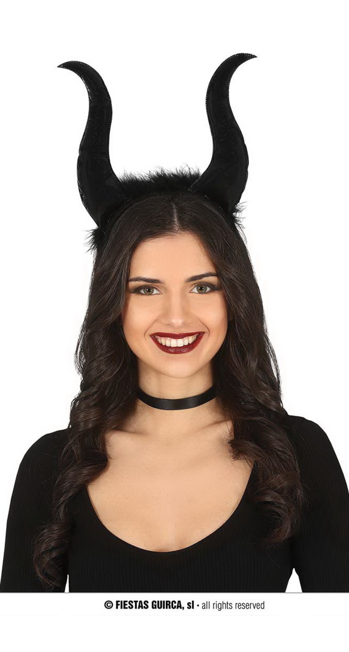 Black Demon Horns Headband