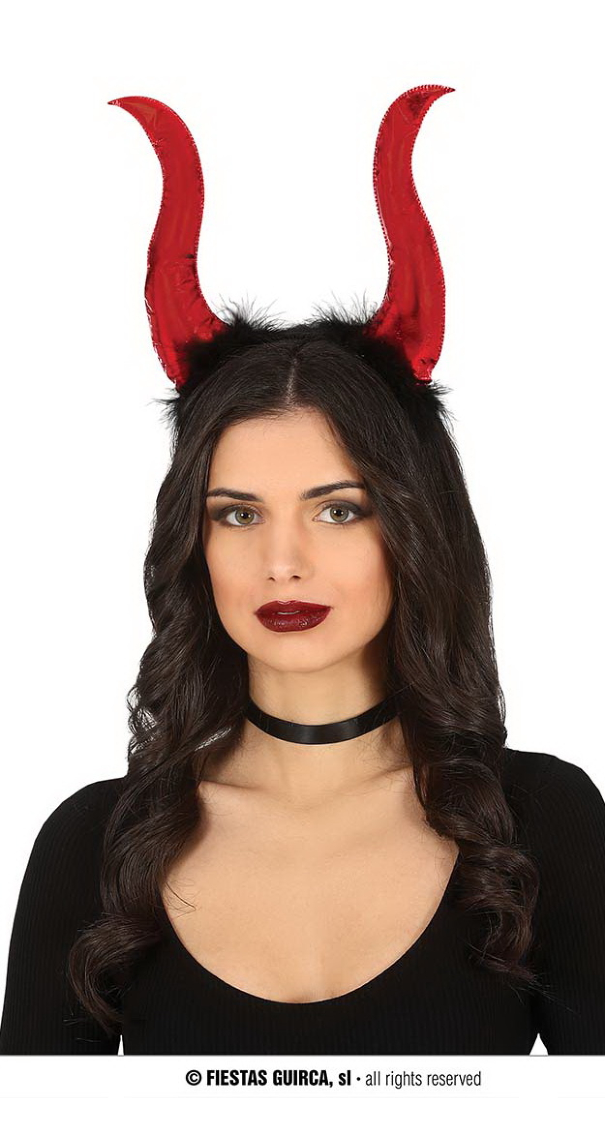 Red Demon Horns Headband